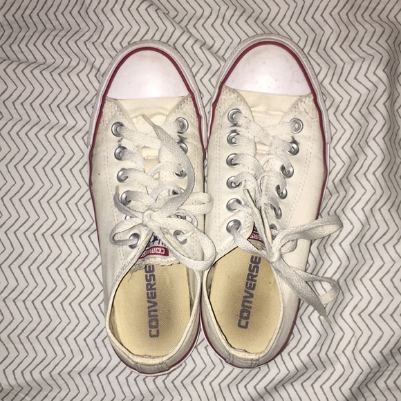 White Low Cut Conserve All Star Shoes - Picture 5 of 7